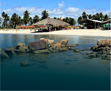 Vista da praia em Aracaju
