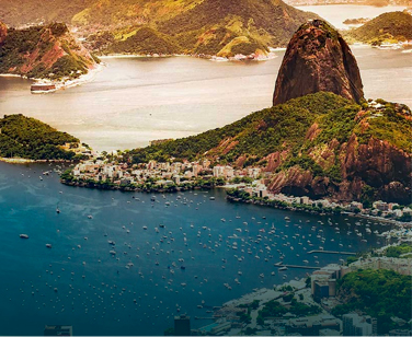 Imagem área da cidade do Rio de Janeiro
